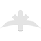 Ekena Millwork Alberta Architectural Grade PVC Gable Bracket, 36"W x 16 1/2"H x 2"D x 4"F, 11/12 Pitch GBP036X17X0204ALB00 - alternate 4
